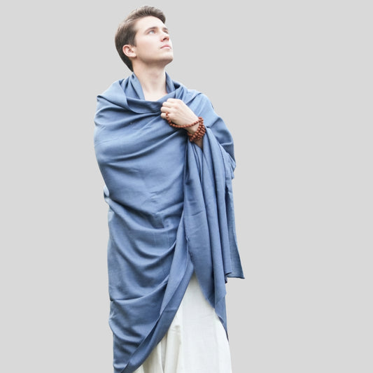Urja Meditation Shawl in Dark Grey - Large