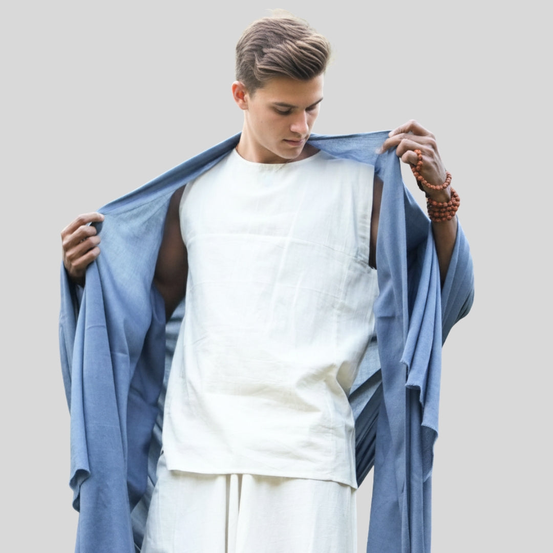 Urja Meditation Shawl in Dark Grey - Large