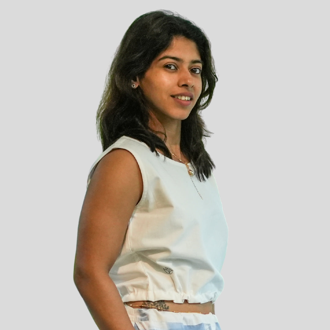 Womens Yoga Top White Ananda