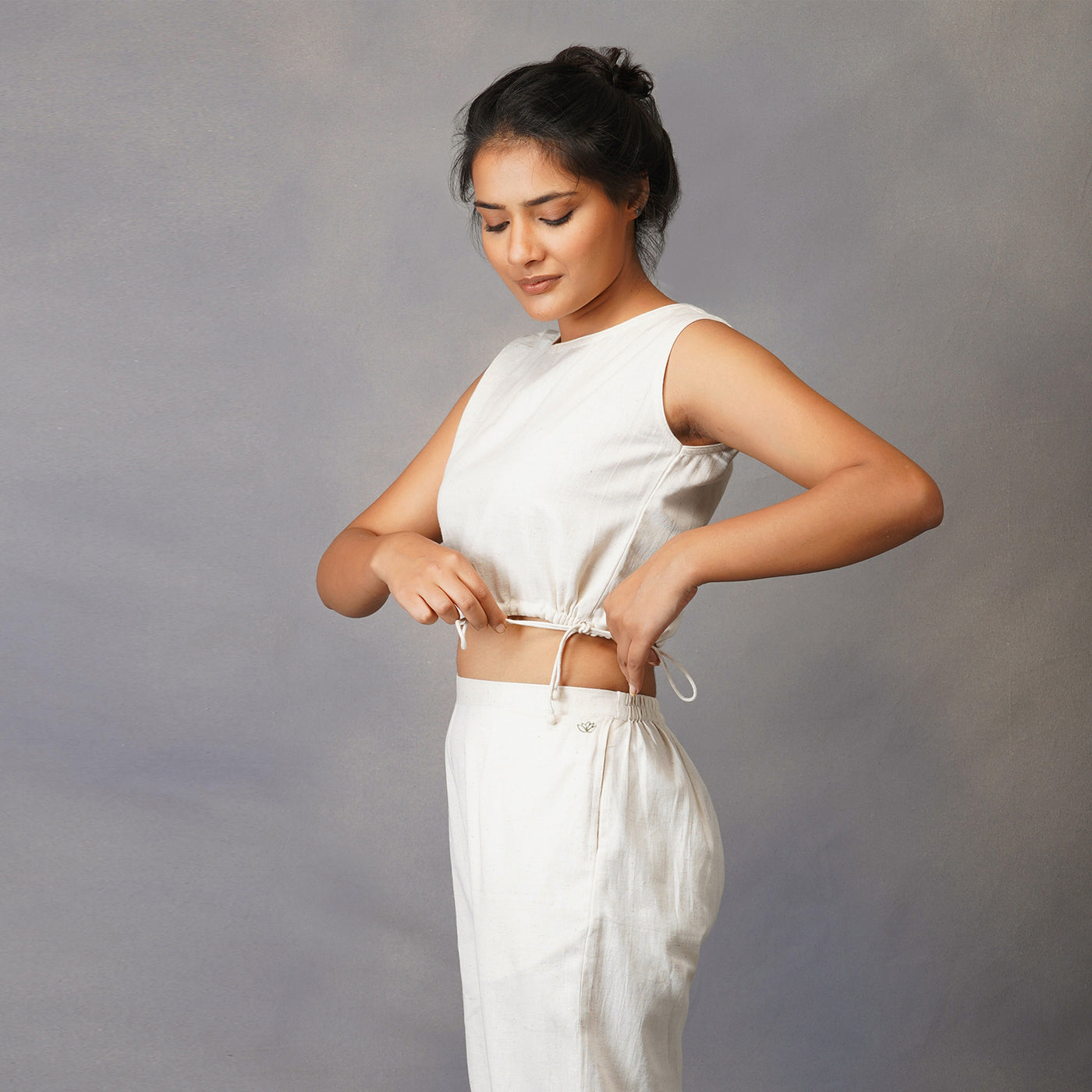 Women Cotton Yoga Crop Top Women -Ananda — view 4