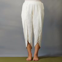 Women Cotton Yoga Pants and Yoga Top Set White -Surya |AKISO