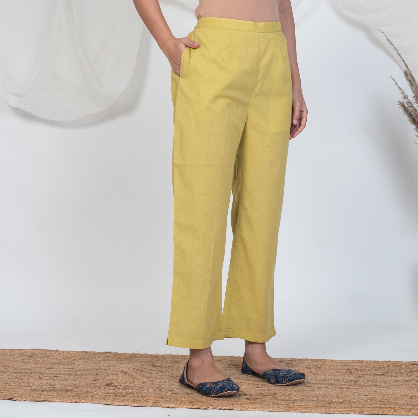 Solid Yellow Pyjama Pants